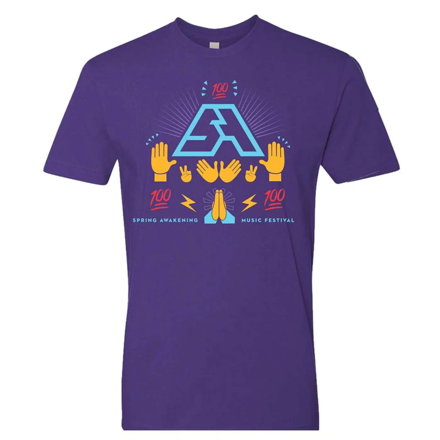 Spring Awakening Music Festival Emoji Tee (Purple Rush)