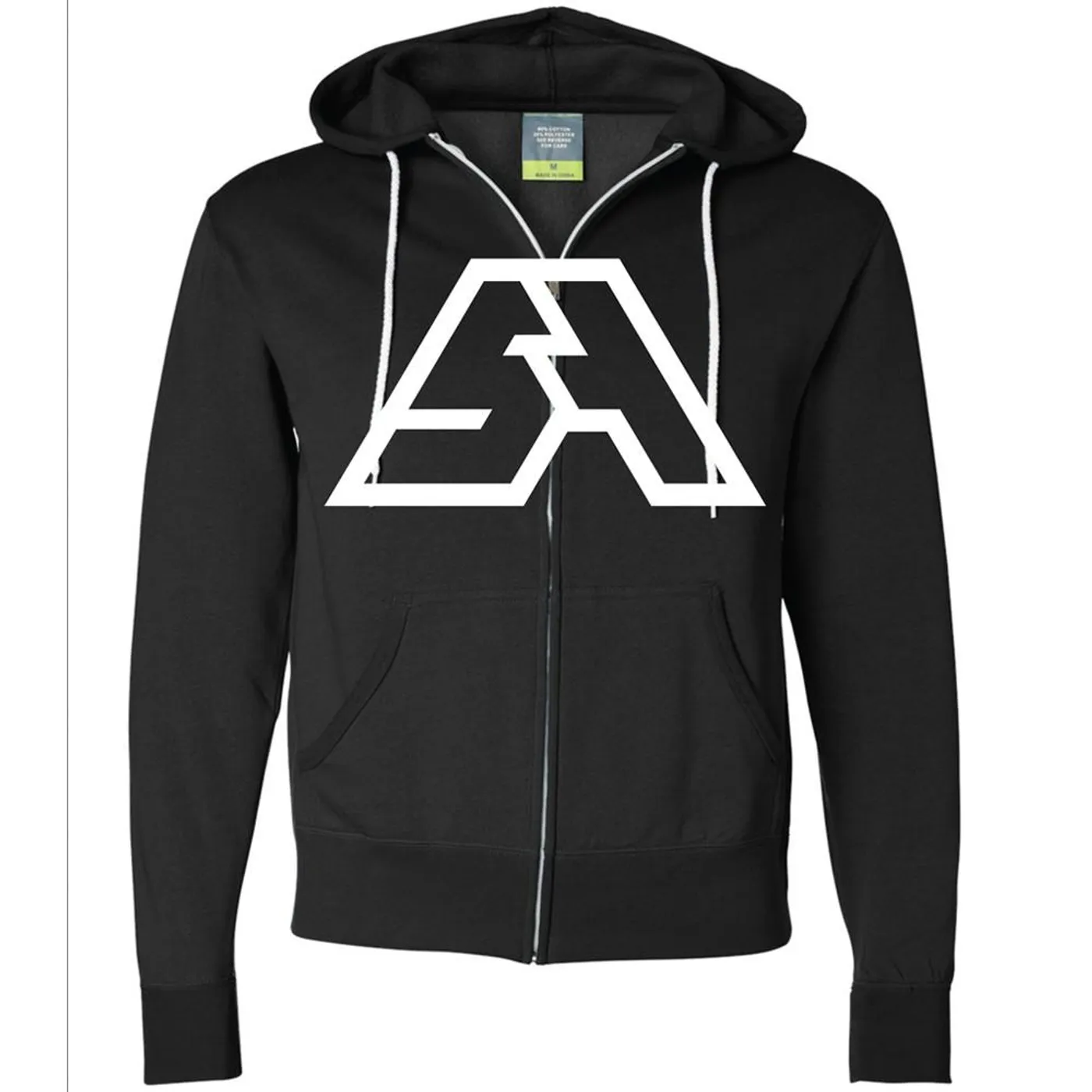 Spring Awakening Music Festival SA Logo Zip Up Hoodie (Black/White)