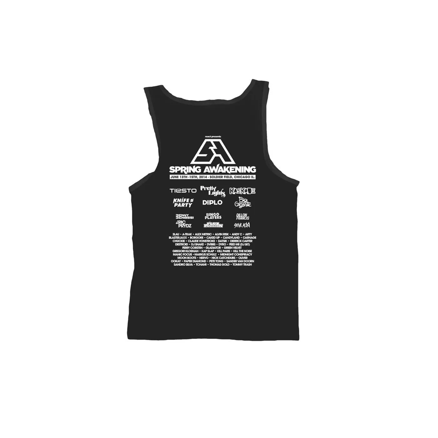 Spring Awakening Music Festival SA Black Event Tank Top