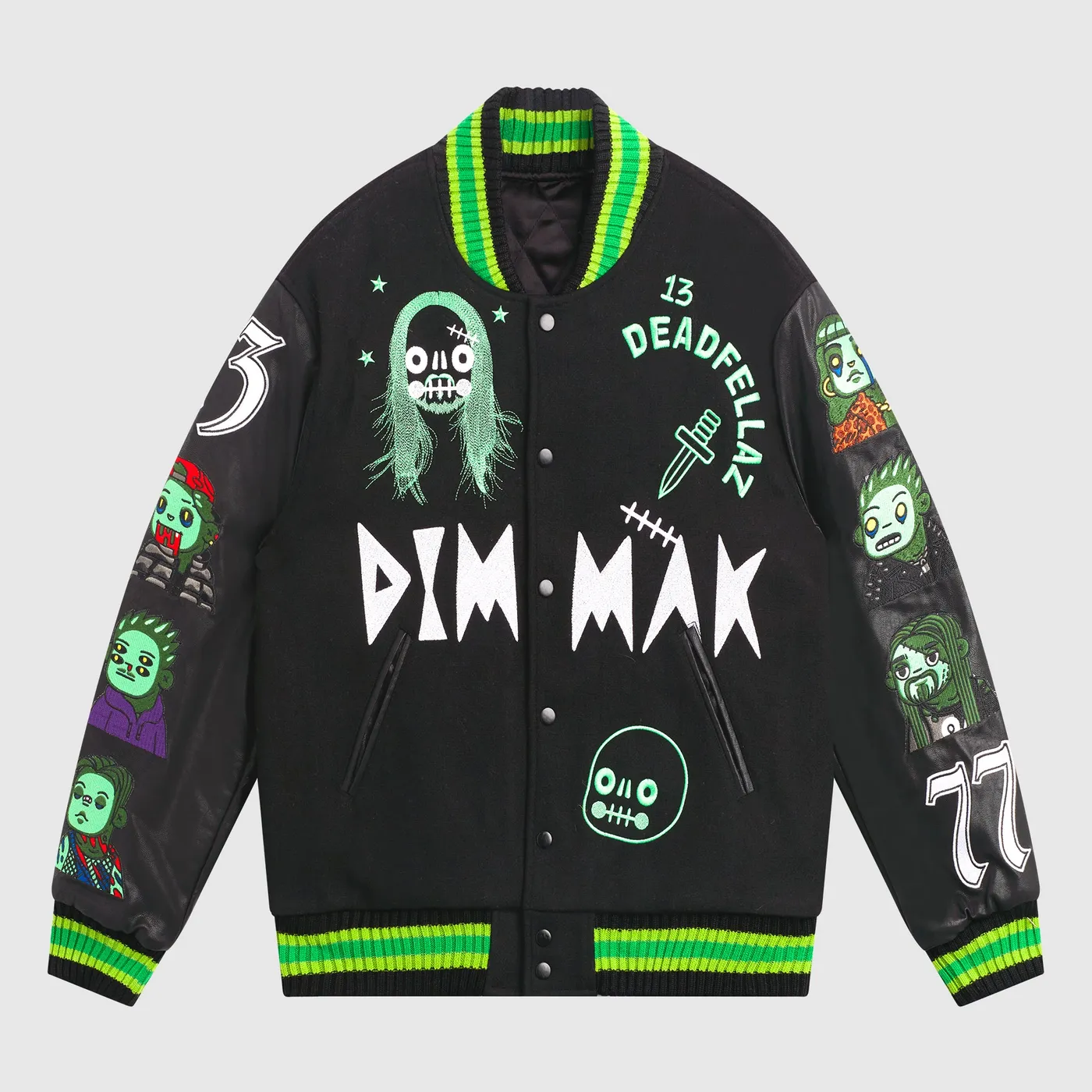 Dim Mak x Deadfellaz Varsity Jacket
