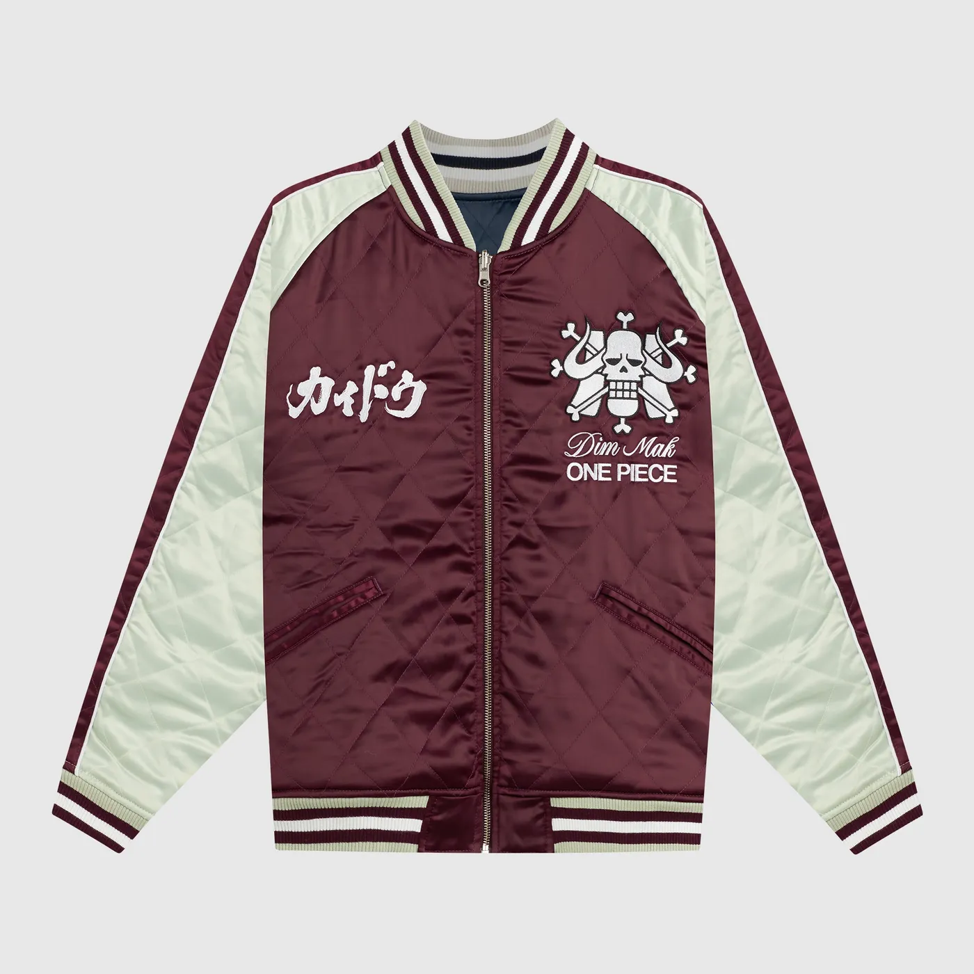 Dim Mak x One Piece - Kaido Reversible Souvenir Jacket - Maroon