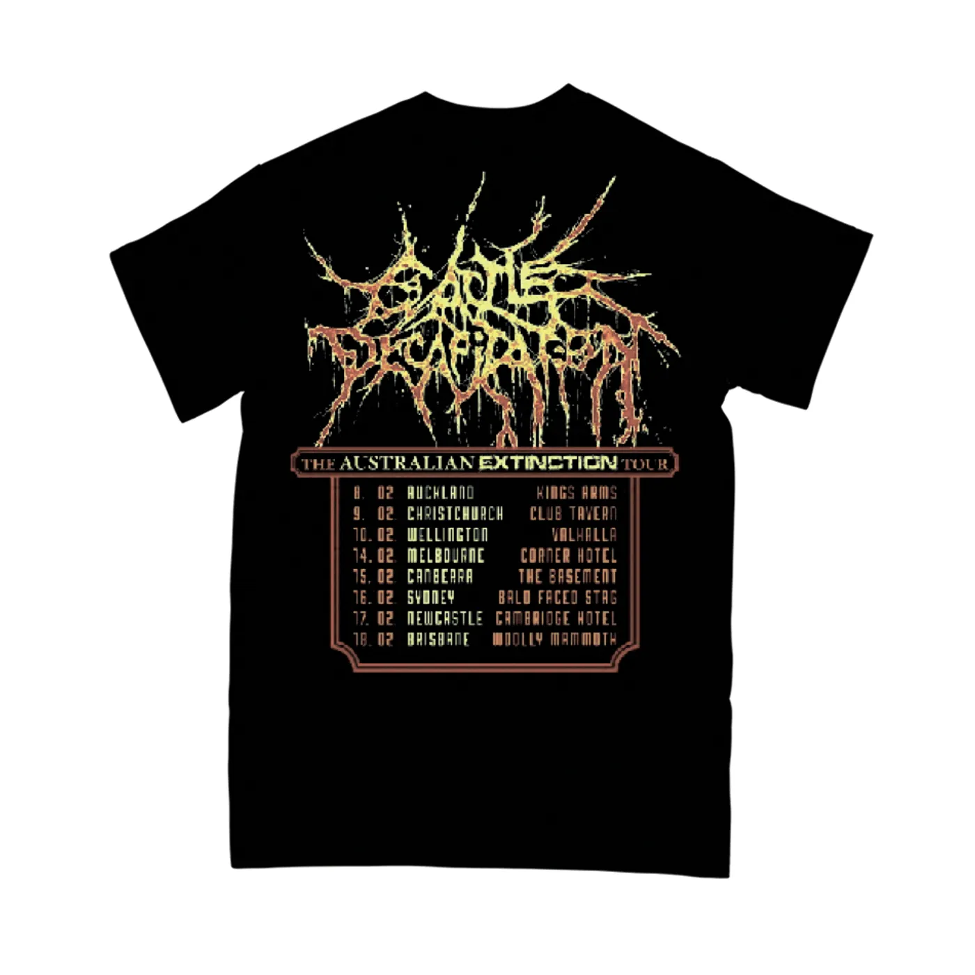 Cattle Decapitation "Australian Extinction Tour Tee" T-shirt