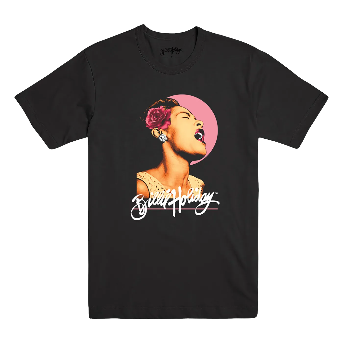 Billie Holiday Billie Gardenia T-Shirt (Black)