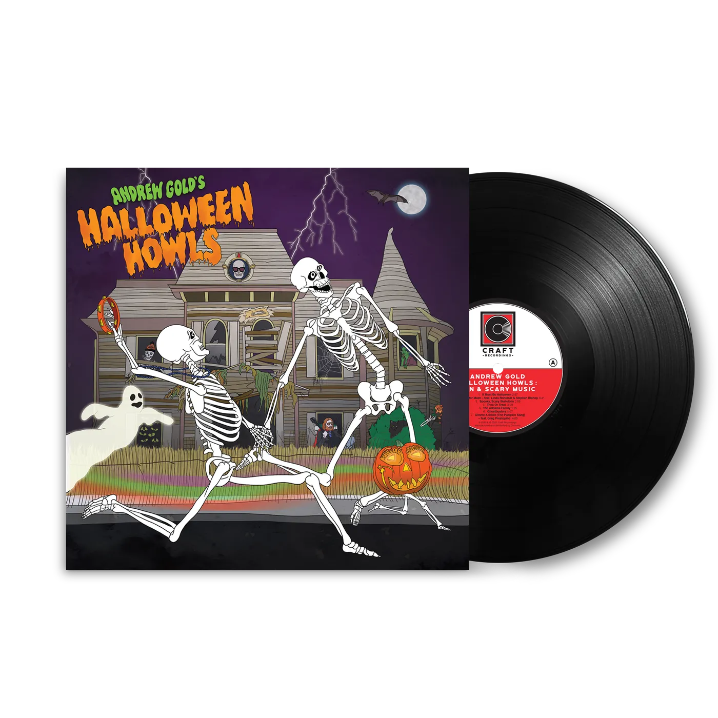 Andrew Gold Halloween Howls: Fun & Scary Music (LP - Signed by Jess Rotter + Trick or Treat Tote + Digital Album Bundle)
