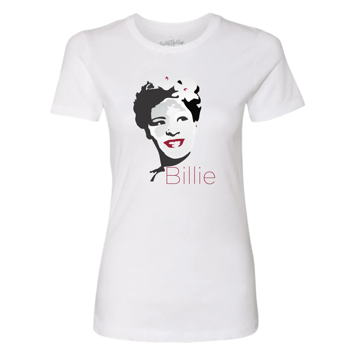 Billie Holiday Portrait Women's T-Shirt (White)