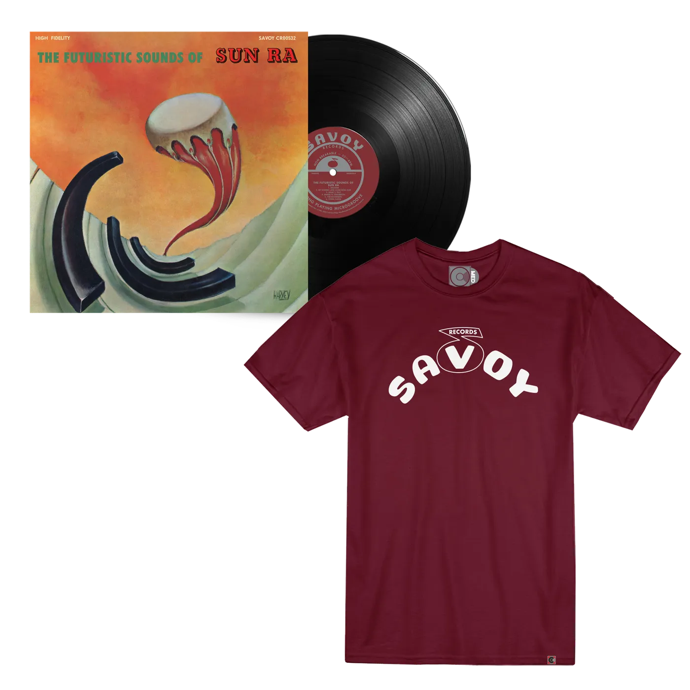The Futuristic Sounds Of Sun Ra (180g LP) + Savoy T-Shirt Bundle