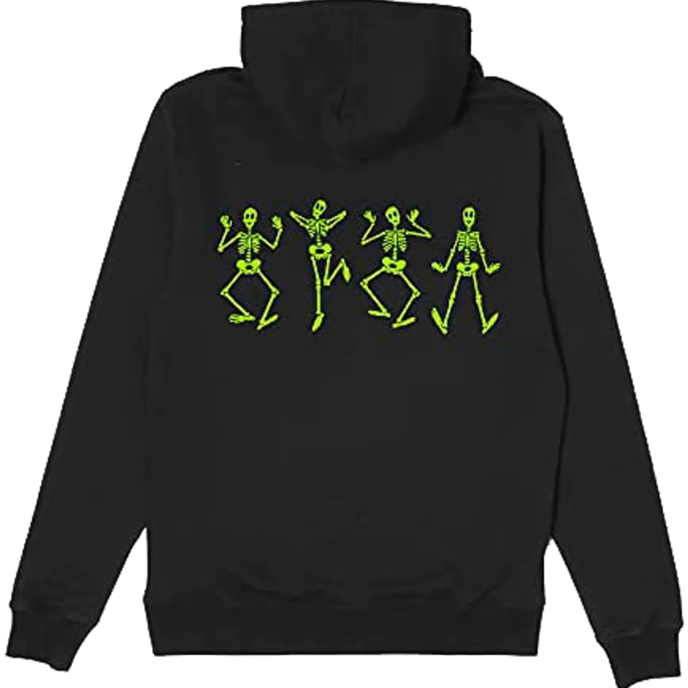Andrew Gold Spooky Scary Skeletons "Green Bones" Pullover Hoodie (Black)