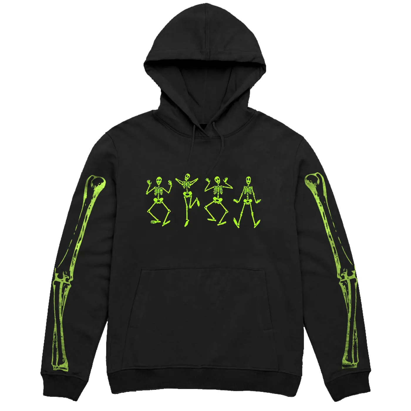 Andrew Gold Spooky, Scary Skeletons Official Hoodie (Alternate Design, Black)