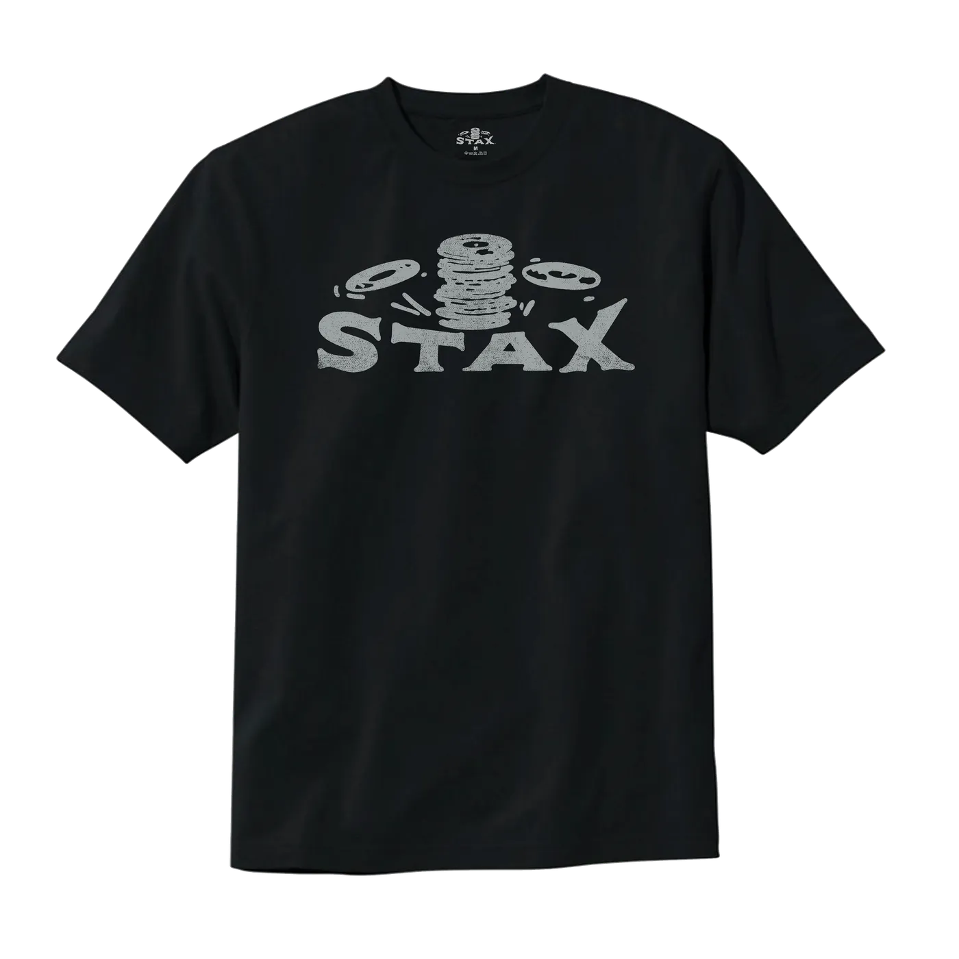 Stax Records Stax "Falling Records" Logo T-Shirt (Black)