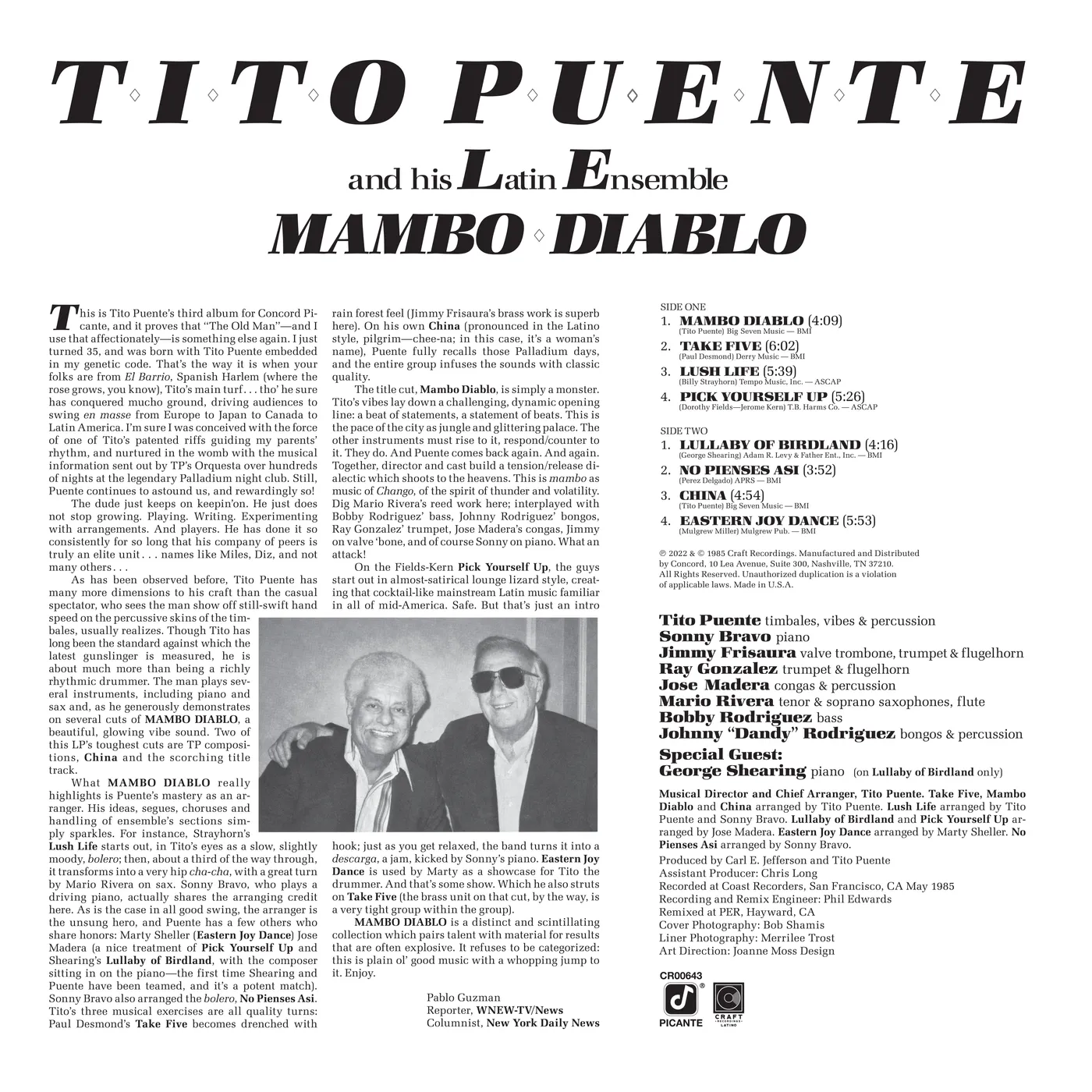 Tito Puente Mambo Diablo (180-gram)