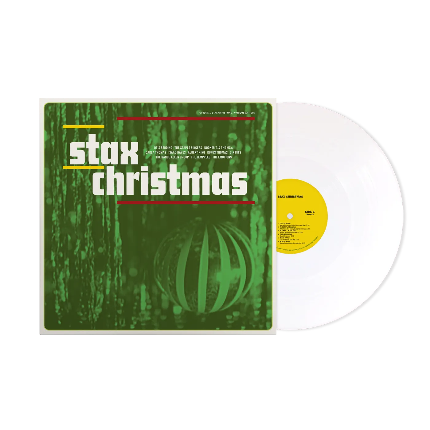 Stax Records Stax Christmas - LP (Exclusive White Vinyl)
