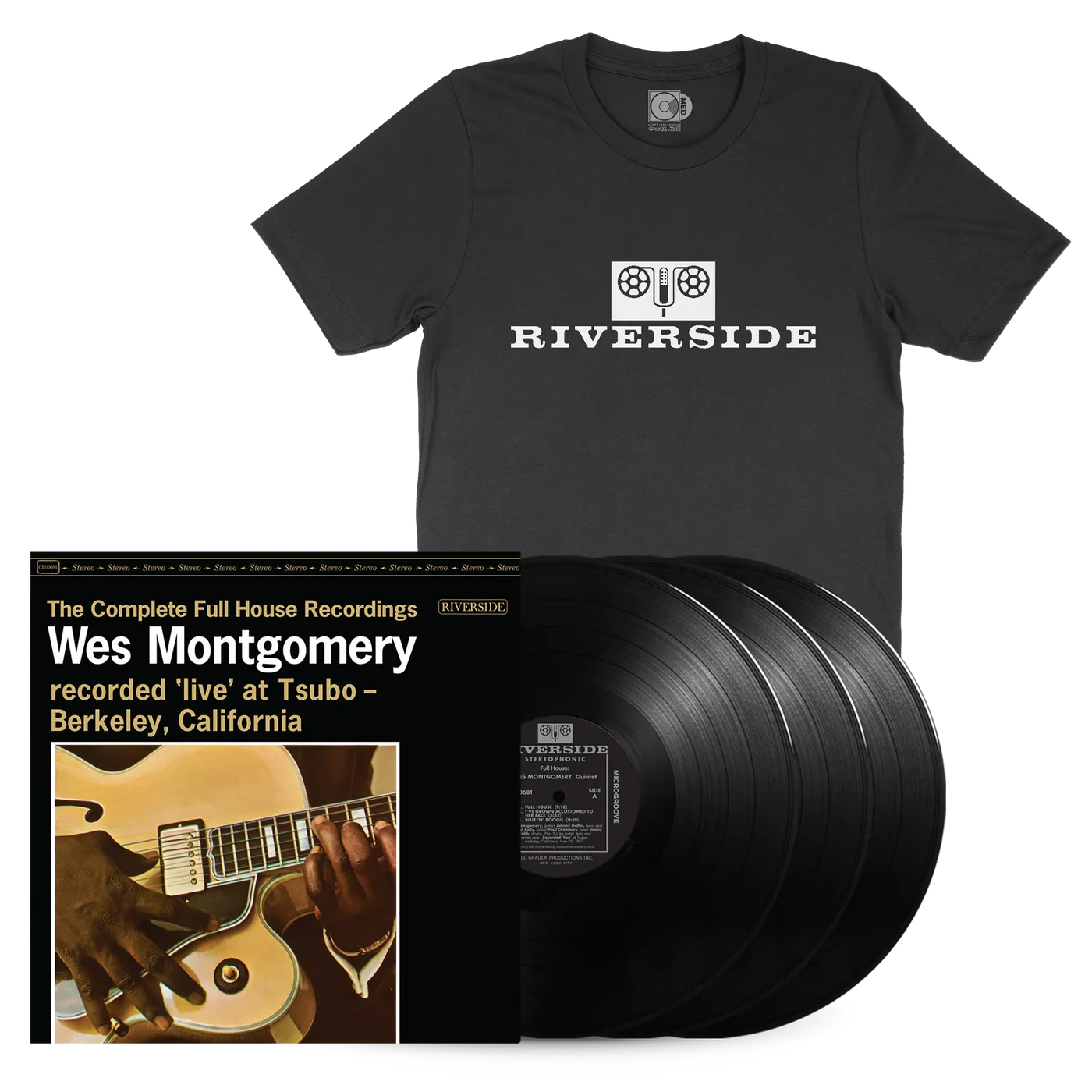 Wes Montgomery The Complete Full House Recordings (180G 3-LP) + T-Shirt Bundle