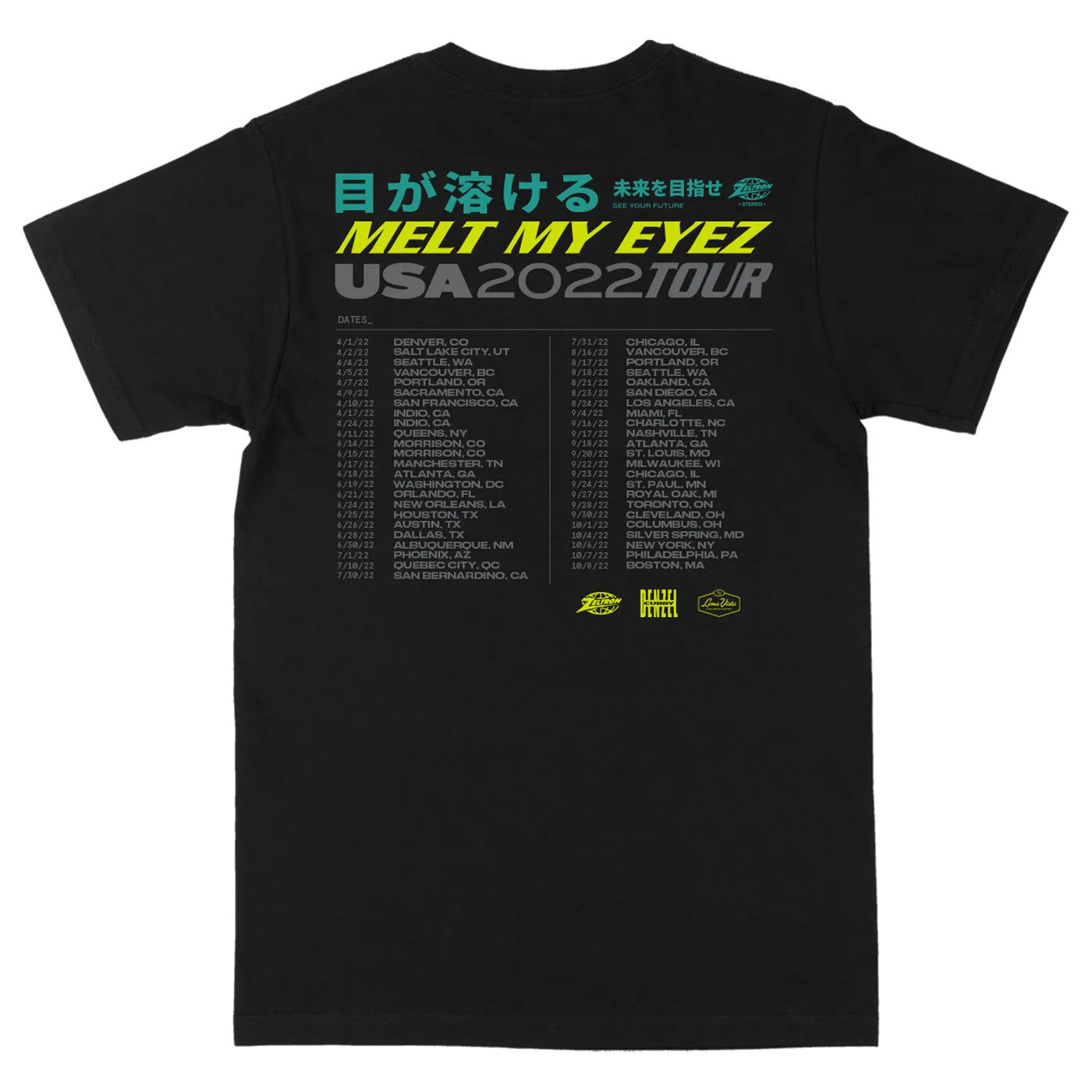 Denzel Curry Melt Tour Tee