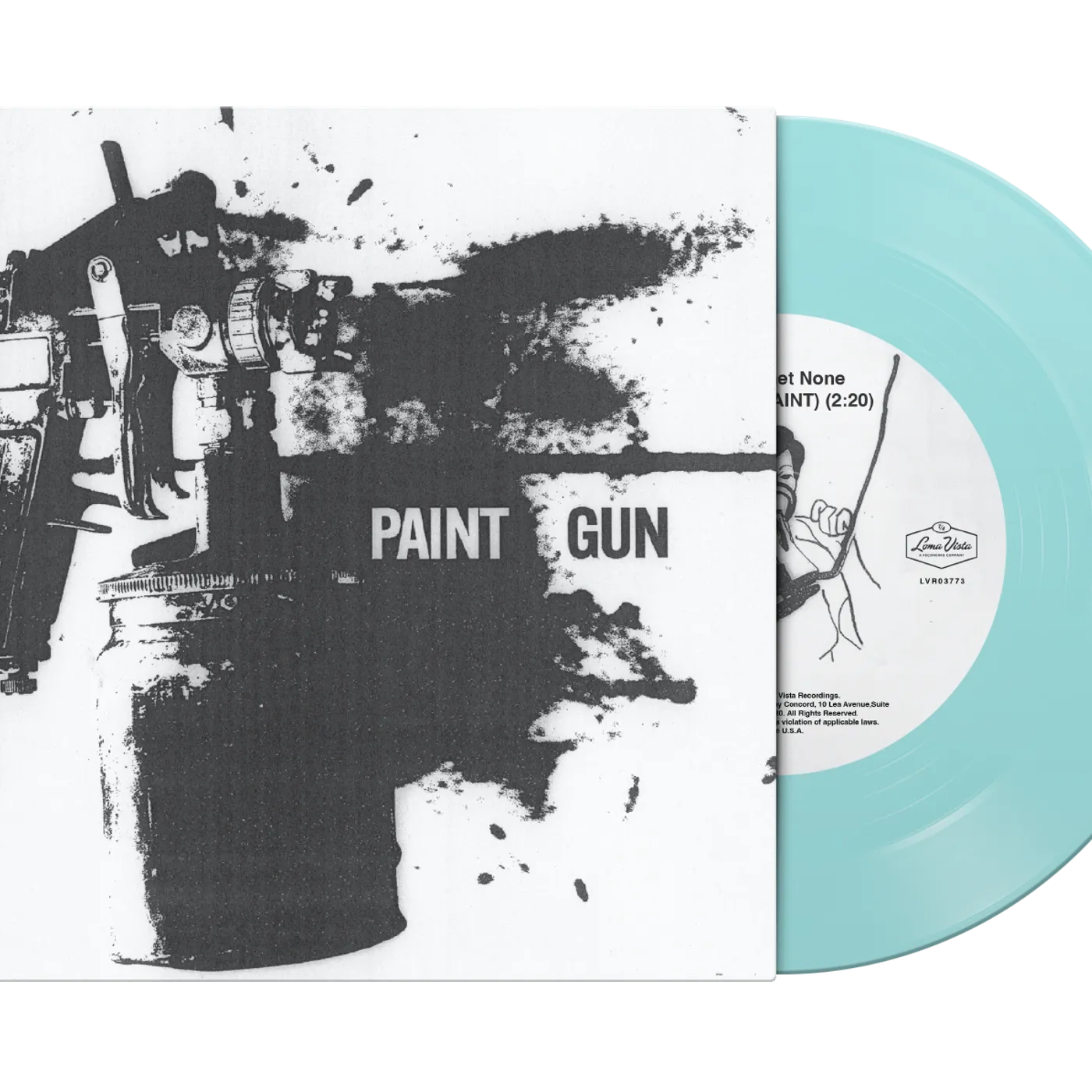 Militarie Gun PAINT GUN LIMITED EDITION CLEAR GLACIAL BLUE 7"