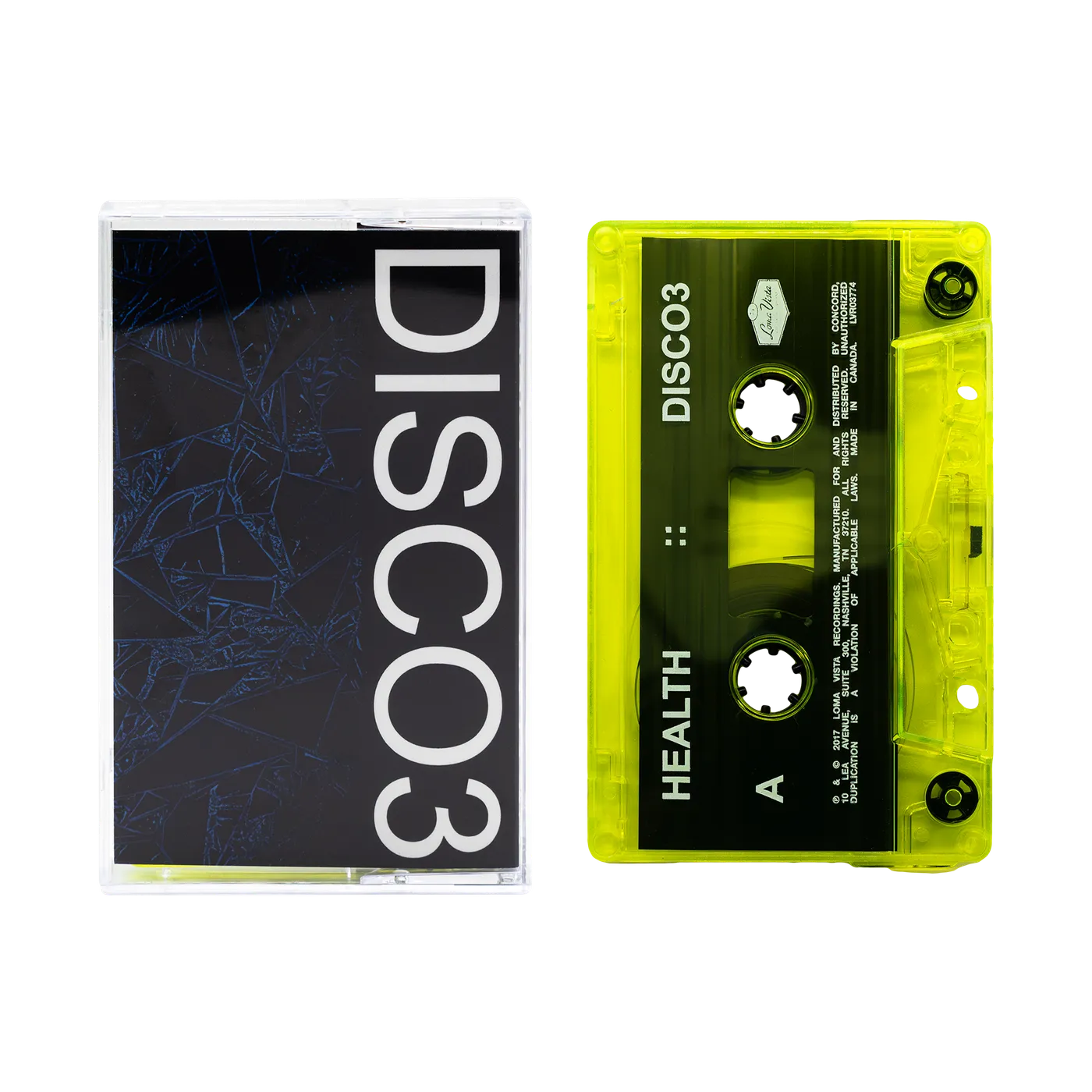 HEALTH Disco 3 Translucent Yellow Cassette