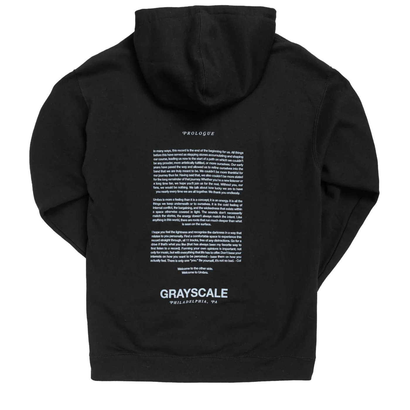 Grayscale "Umbra Prologue Hoodie - Black"