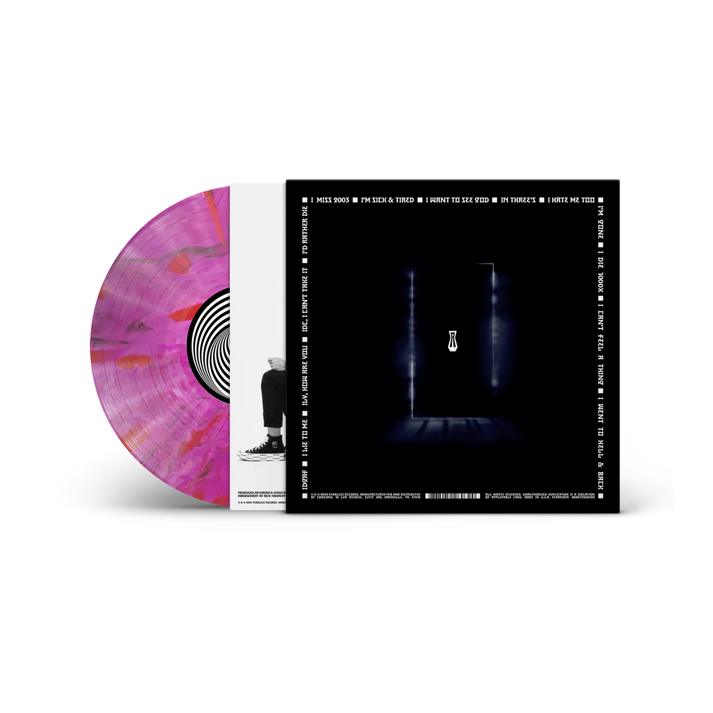 AS IT IS "I WENT TO HELL AND BACK" Marble Pink w/ Black & Red Smoke Vinyl