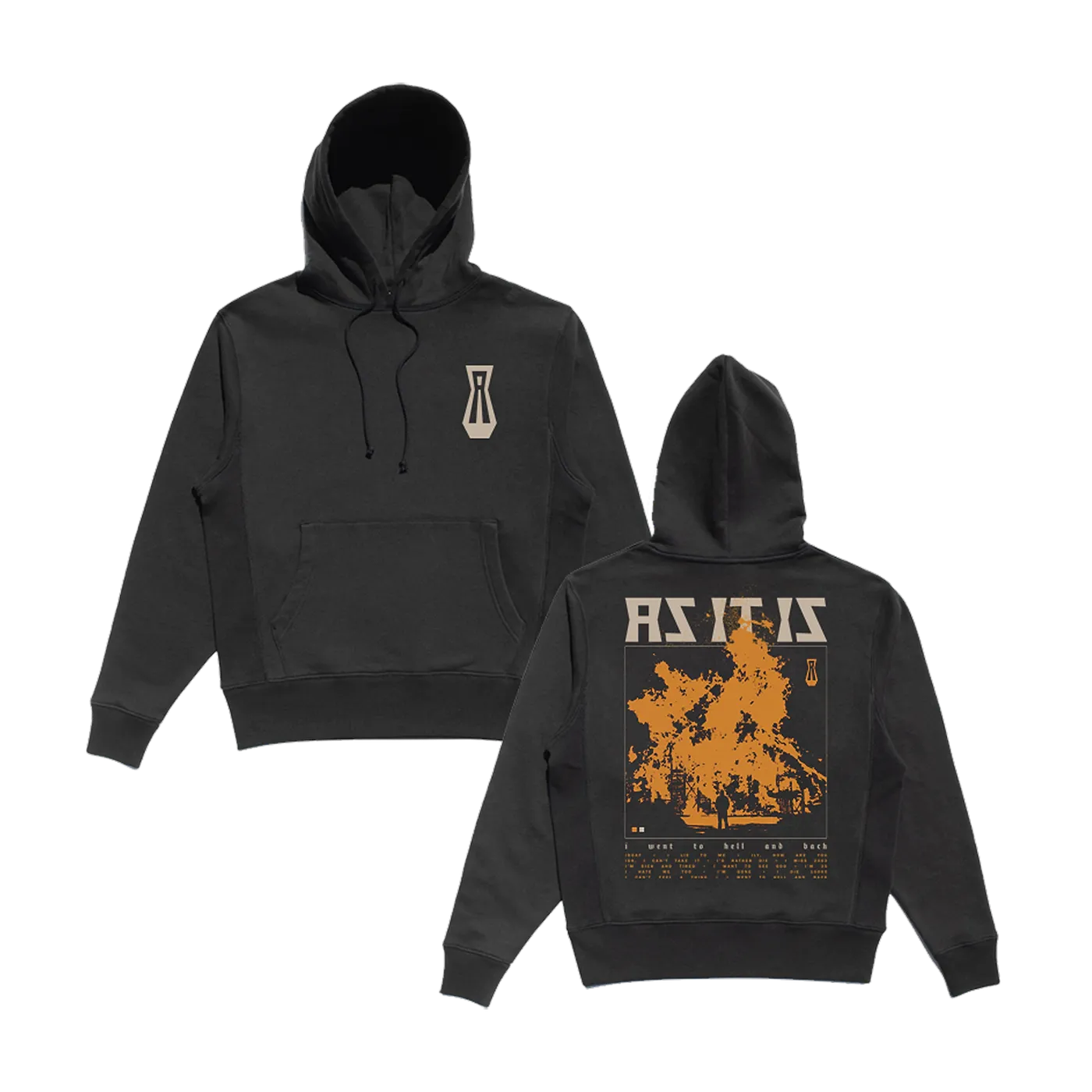 AS IT IS "Burning Hell" Hoodie