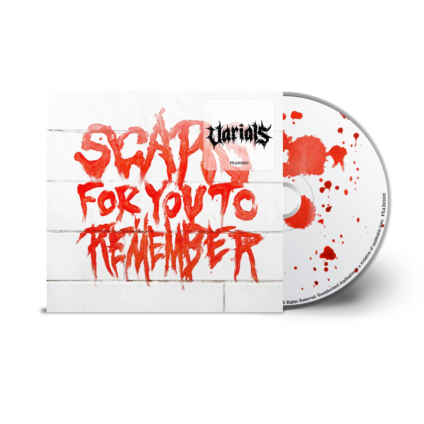 Varials "Scars For You To Remember" CD