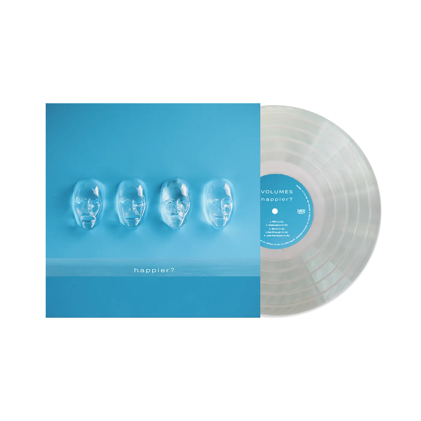 Volumes "Happier?" Coke Bottle Clear LP (Vinyl)