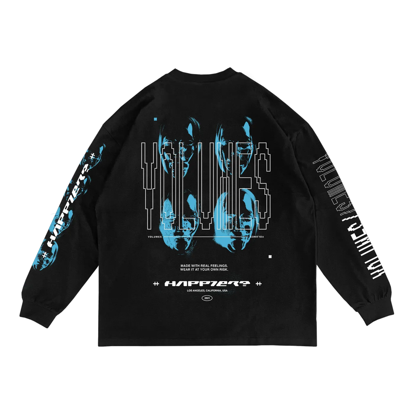 Volumes "Happier? Faces" Long Sleeve T-Shirt