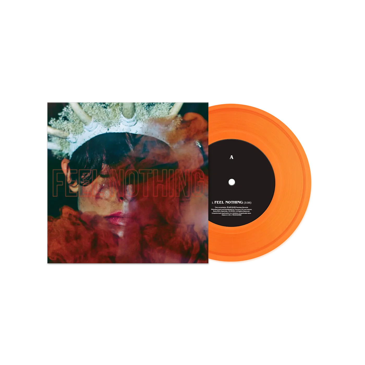 The Plot In You "Feel Nothing" Translucent Orange 7" Vinyl