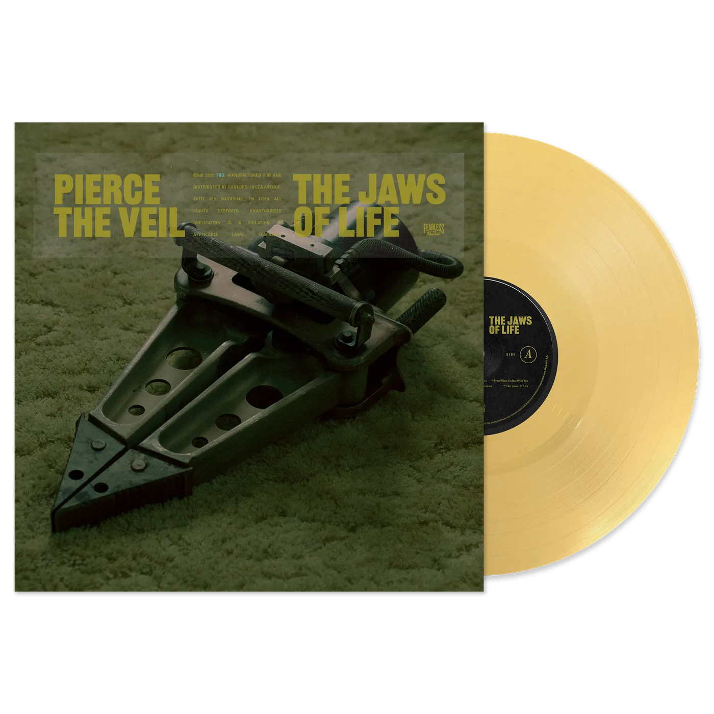 Pierce The Veil "The Jaws Of Life" Custard Vinyl