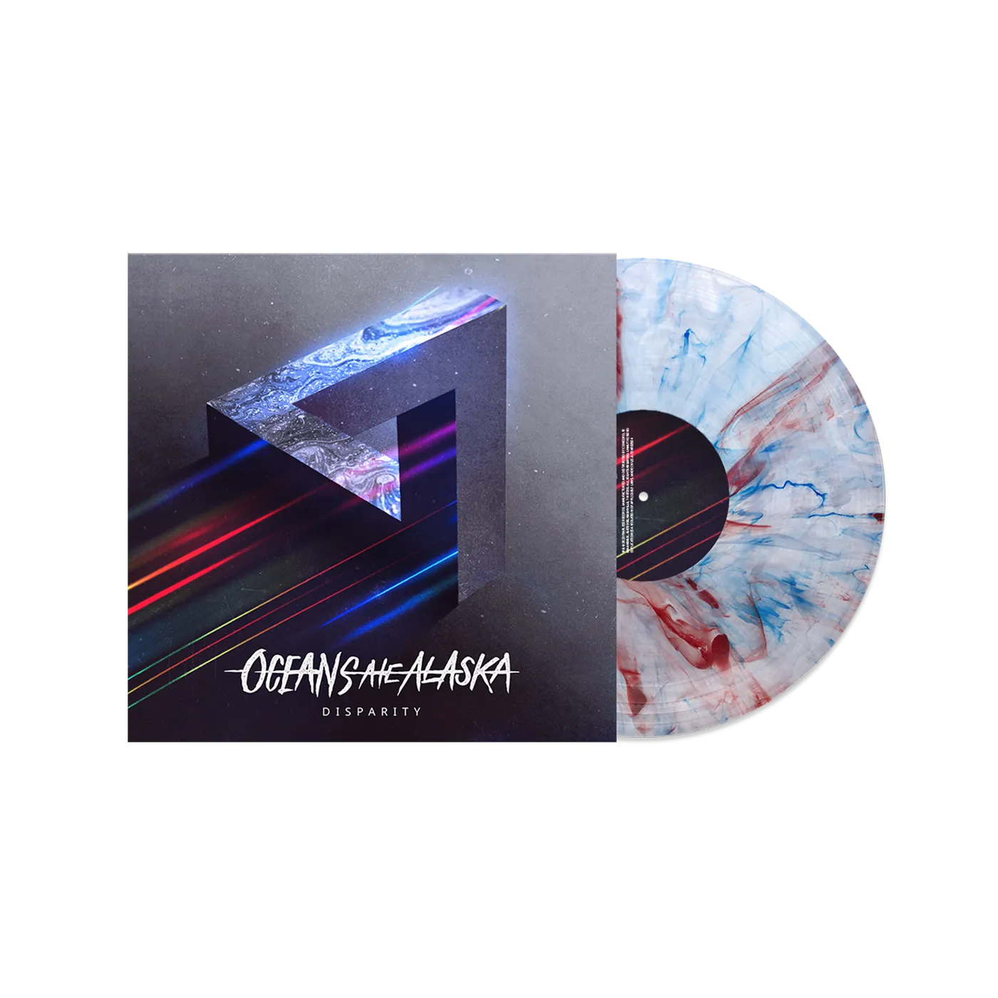 Oceans Ate Alaska "Disparity" Red/White/Blue Marble Vinyl