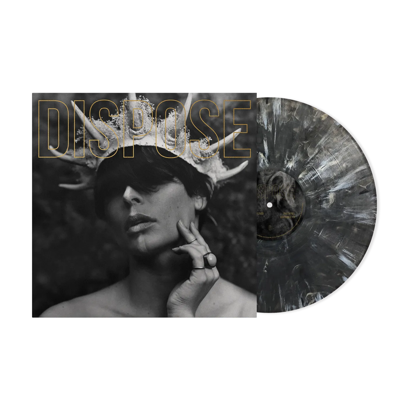 The Plot In You "DISPOSE (GOLD EDITION)" Black Marble Vinyl