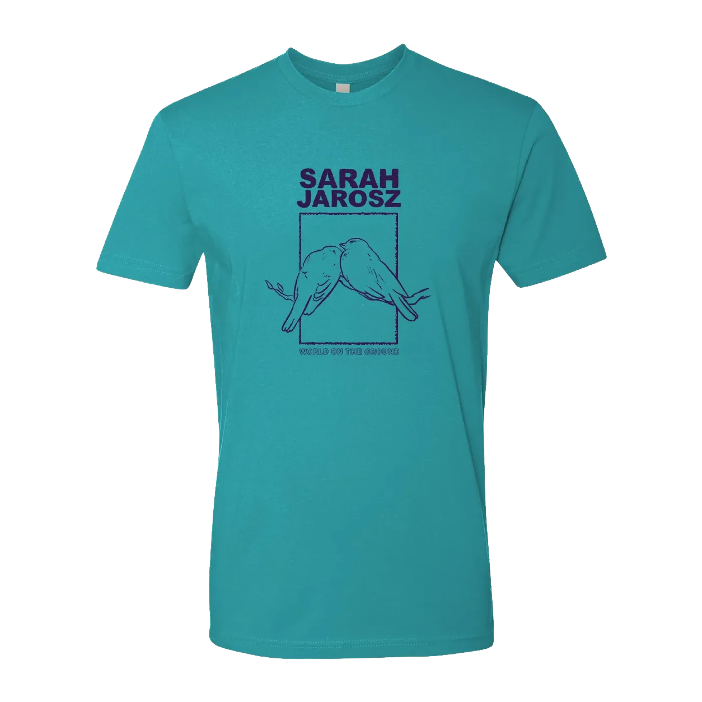 Sarah Jarosz Aqua Two Bird T-Shirt