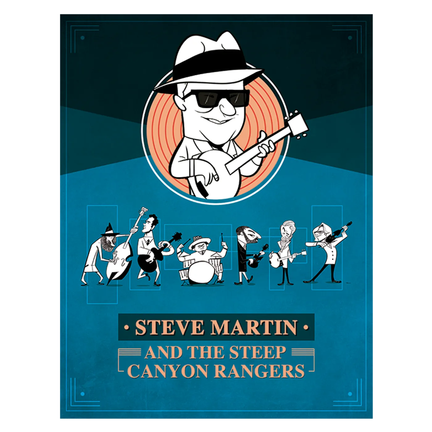 Steve Martin and the Steep Canyon Rangers Steve Martin & The Steep Canyon Rangers 18 x 24 Poster