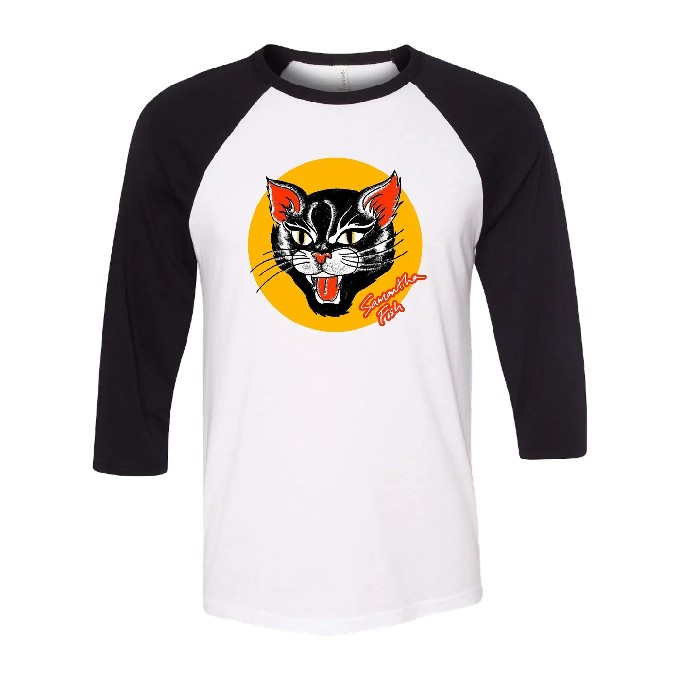 Samantha Fish Black Cat Baseball Tee