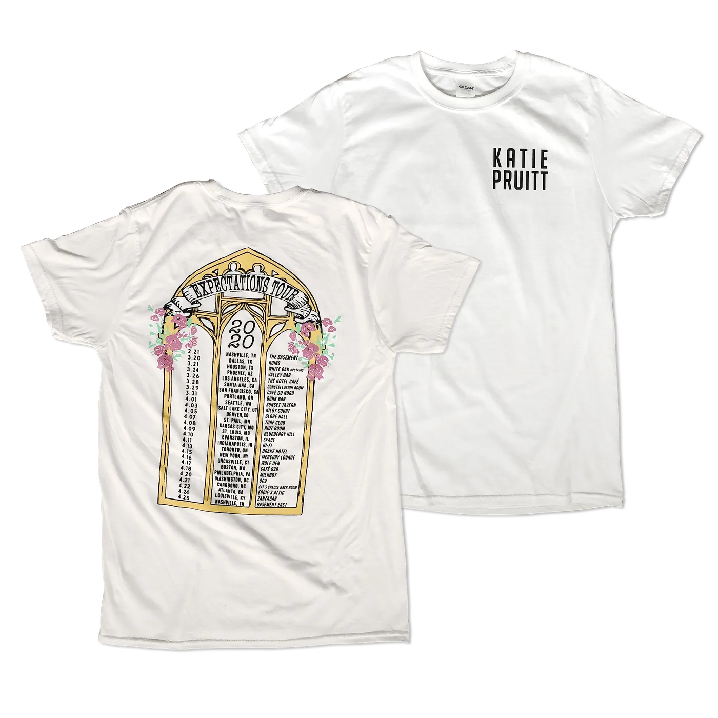 Katie Pruitt White Expectations Tour T-Shirt