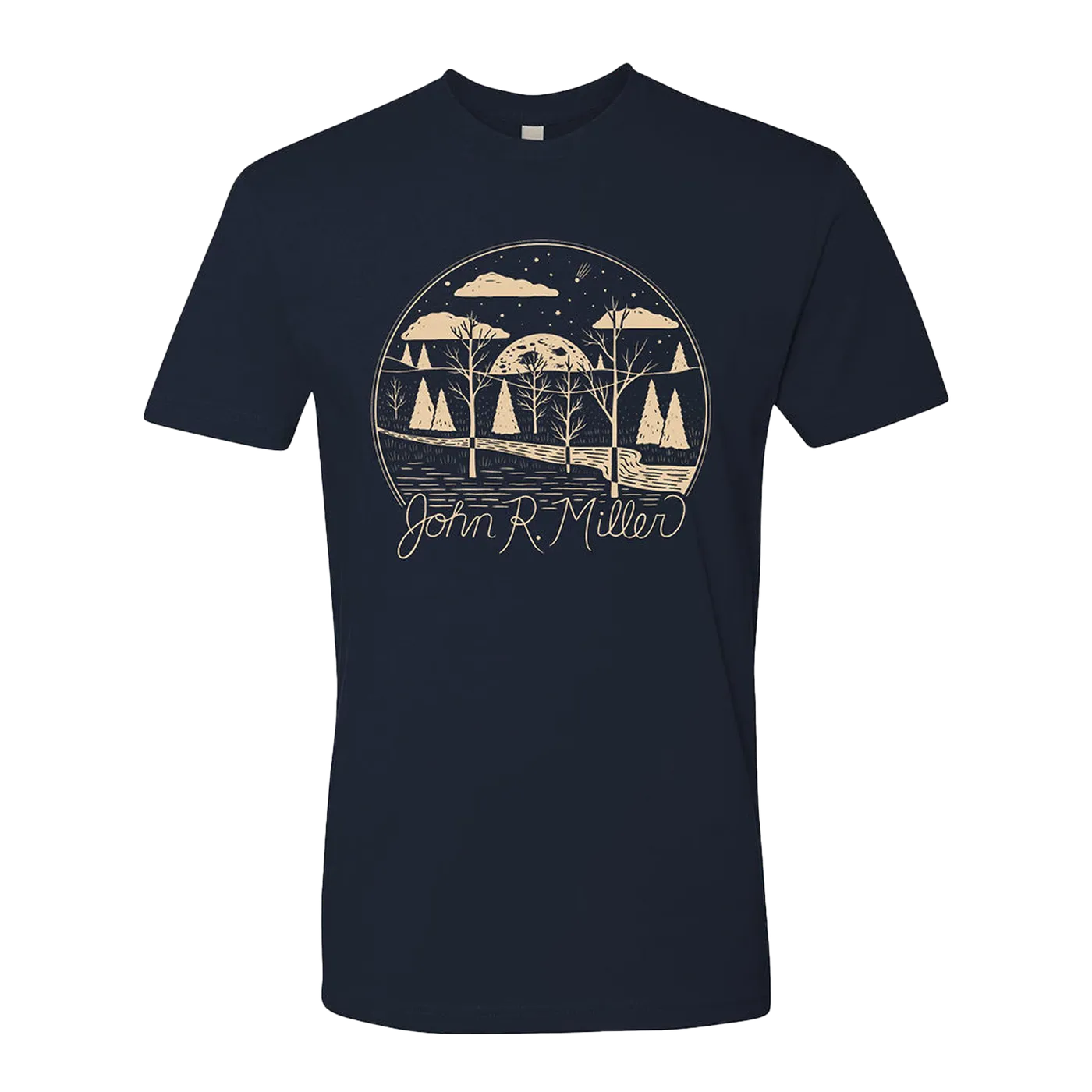 John R. Miller Midnight Unisex Moon Tee