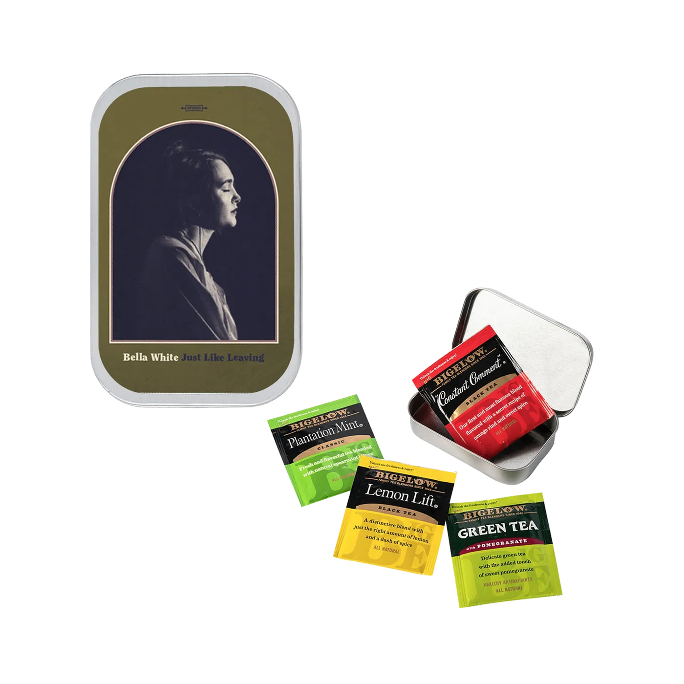 Bella White "Just Like Leaving" Album Art Tea Tin