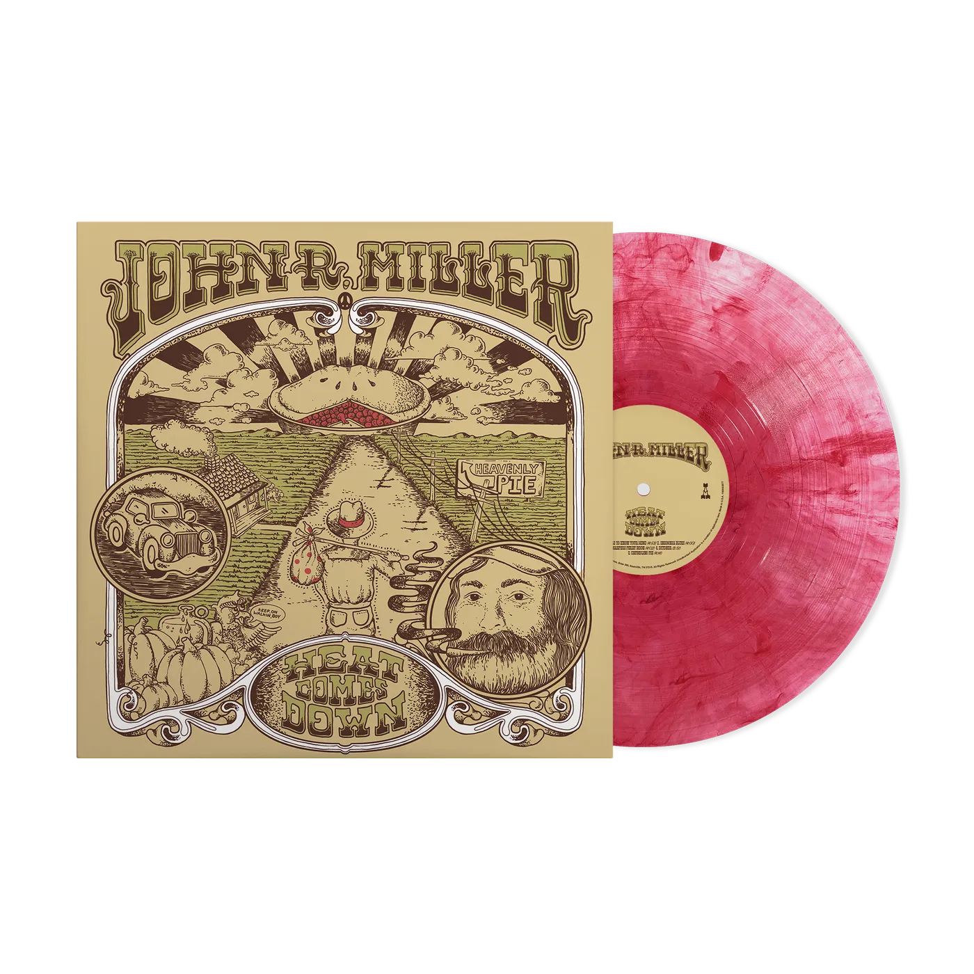 John R. Miller Heat Comes Down Limited Edition "Cherry Cheesecake" Vinyl