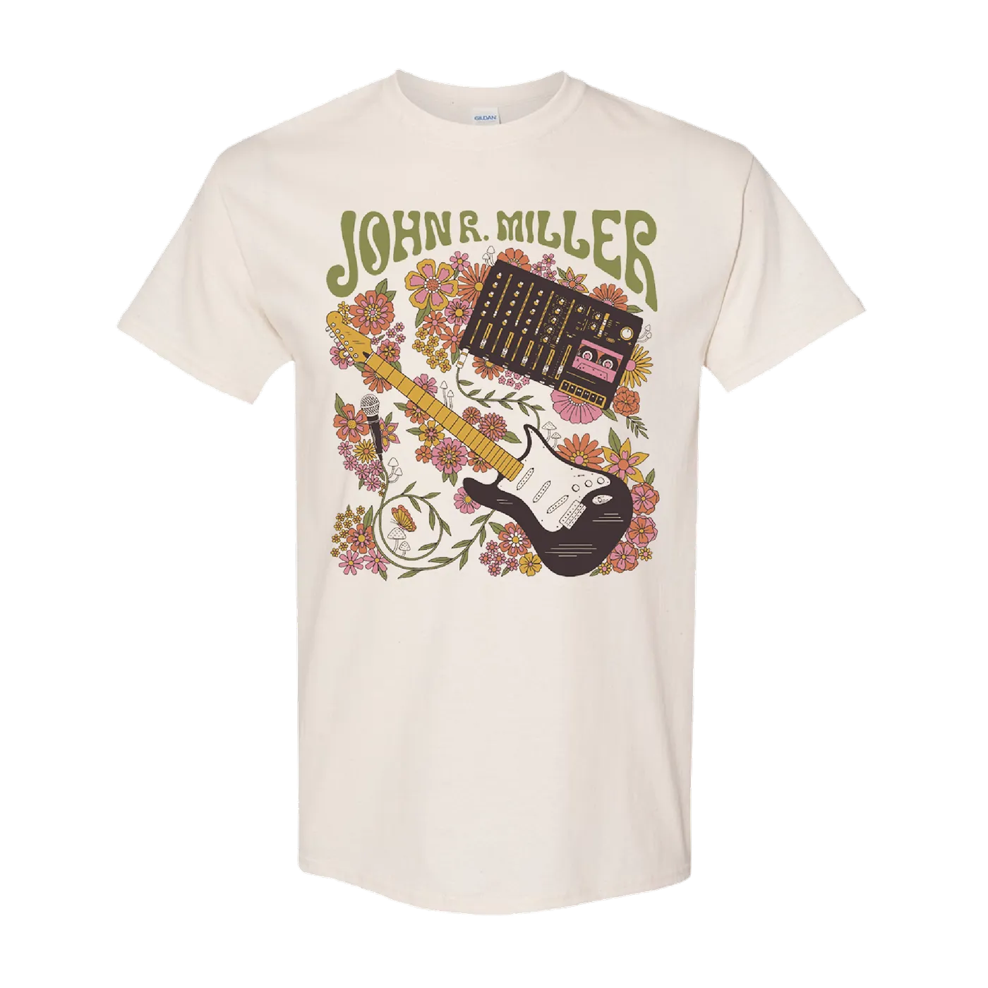 John R. Miller Heat Comes Down Guitar Tee