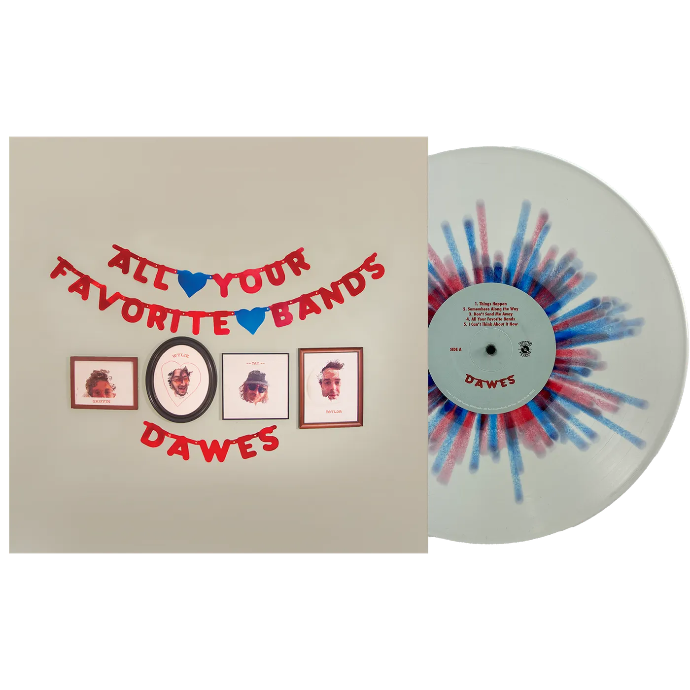 Dawes All Your Favorite Bands Limited Edition "Uncle Sam Splatter" LP (Vinyl)