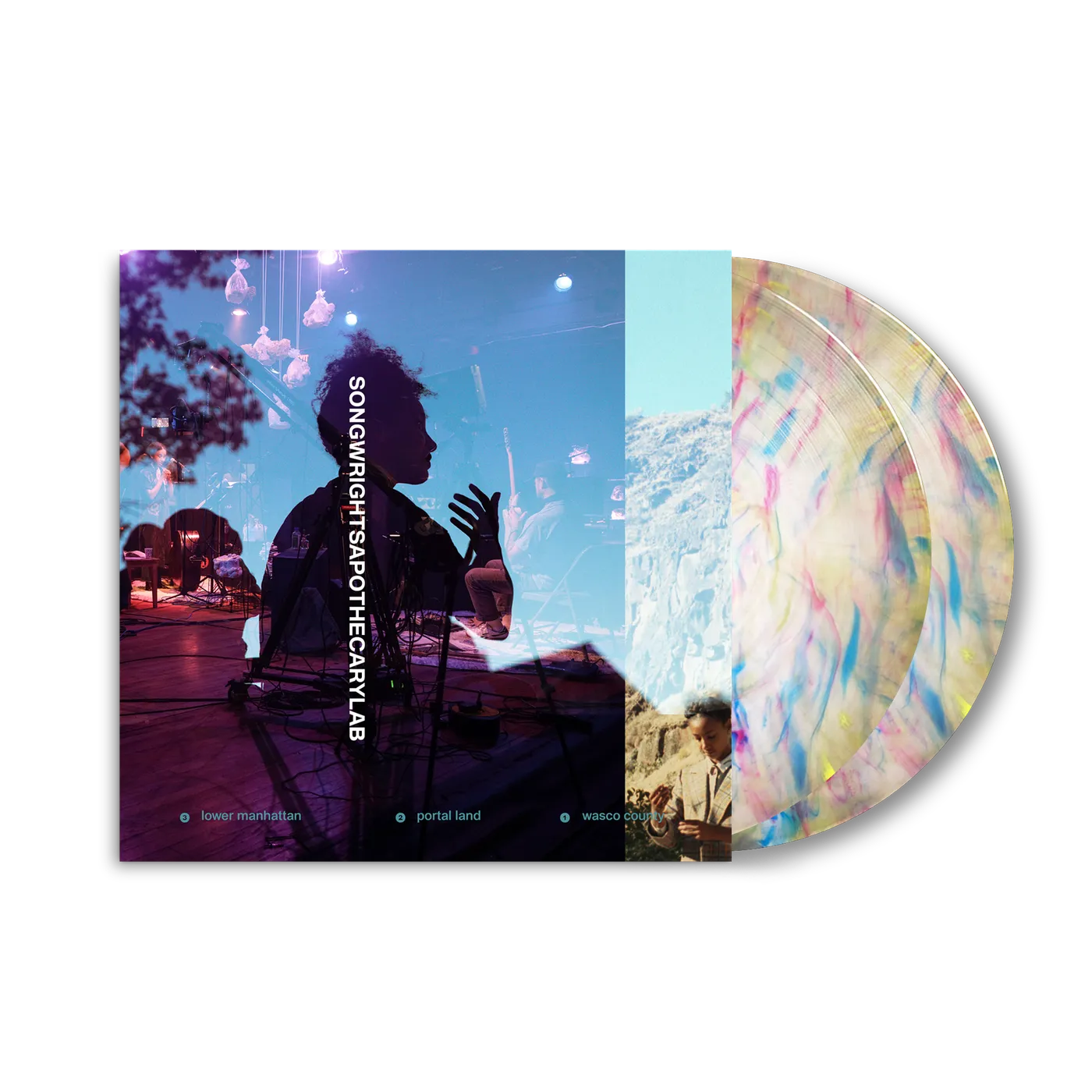 Esperanza Spalding SONGWRIGHTS APOTHECARY LAB LIMITED EDITION RAINBOW 2XLP w/ SIGNED 11x11 COLLECTORS ALBUM ART PRINT