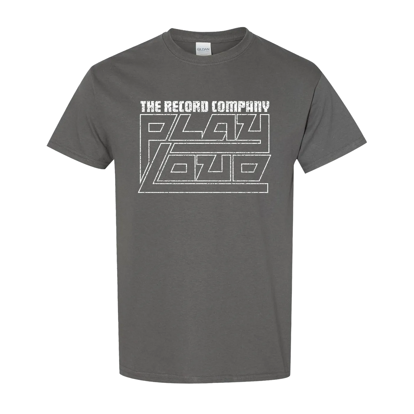 The Record Company "Play Loud" Charcoal w/ White Unisex Tee