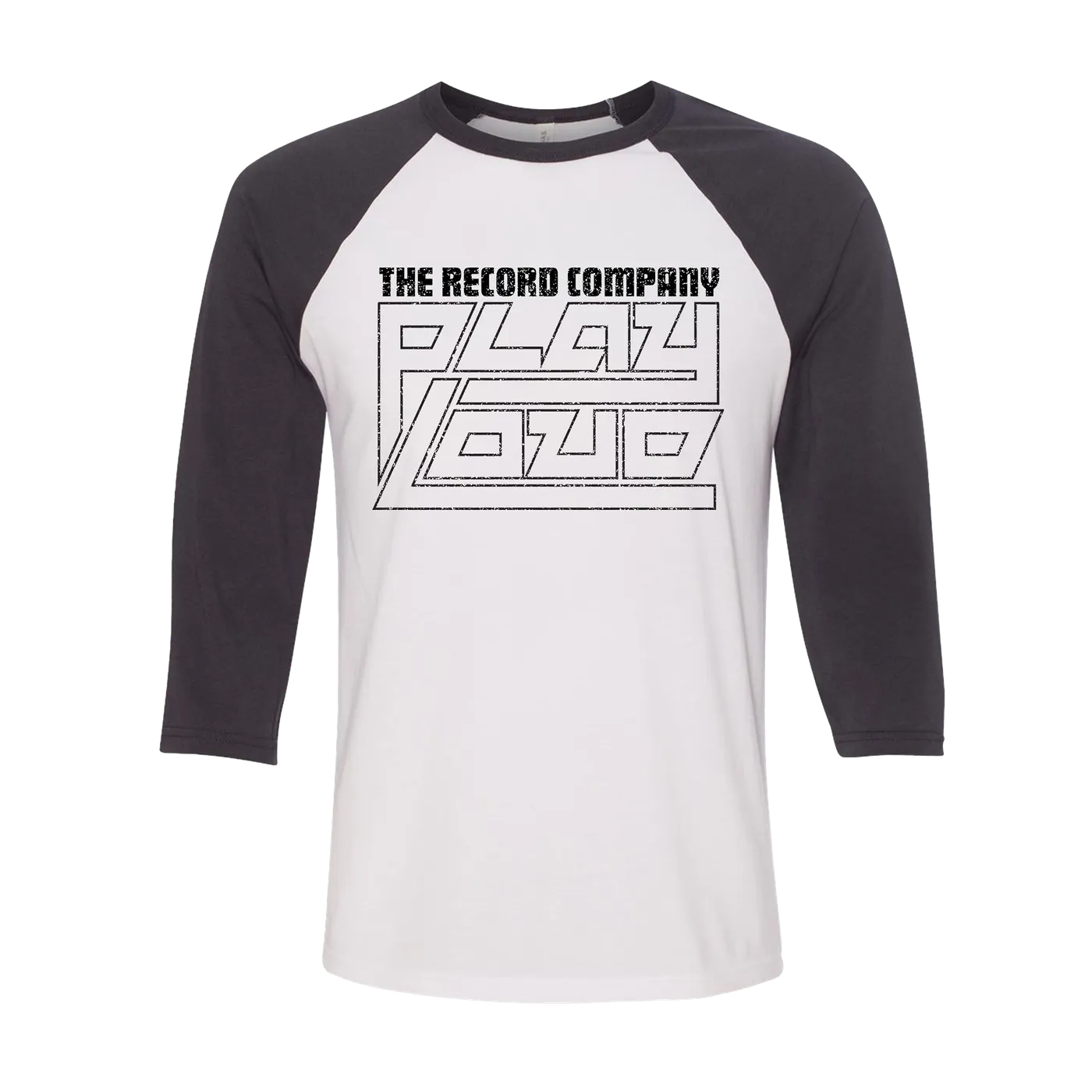 The Record Company "Play Loud" Black/White Baseball Tee