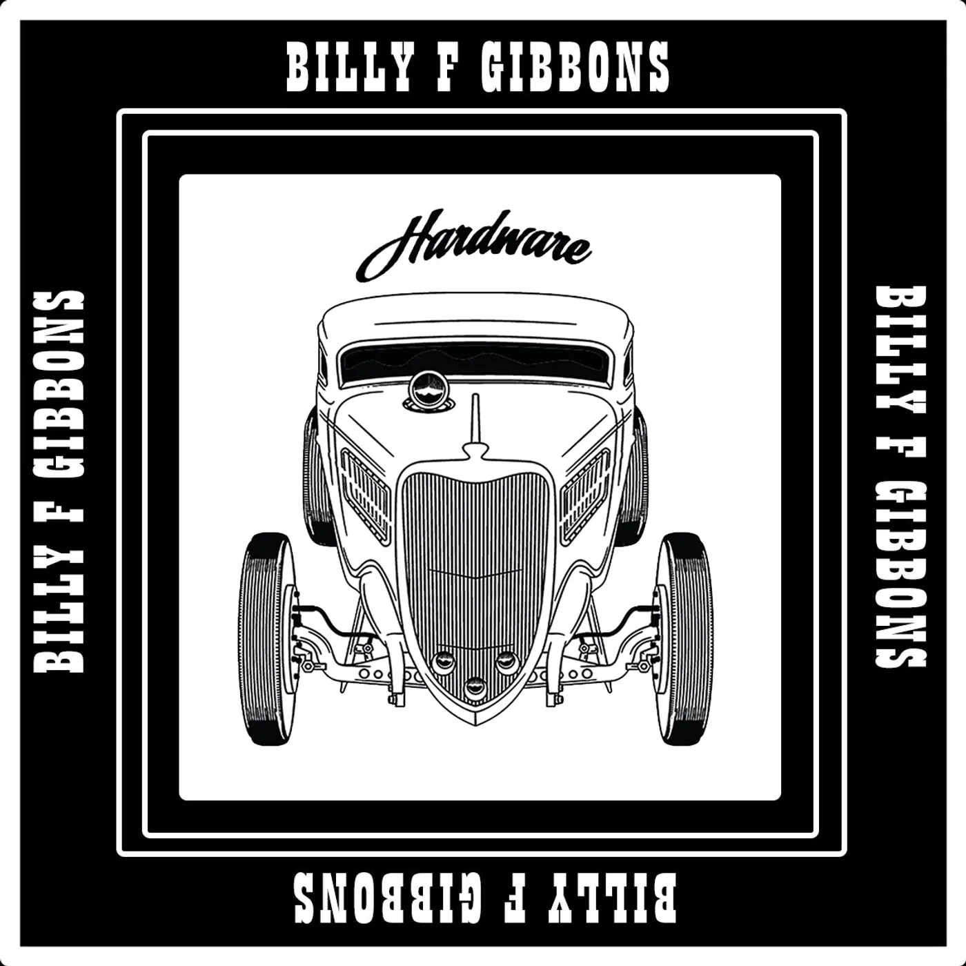Billy Gibbons Hardware Sublimated Bandana (22" x 22")