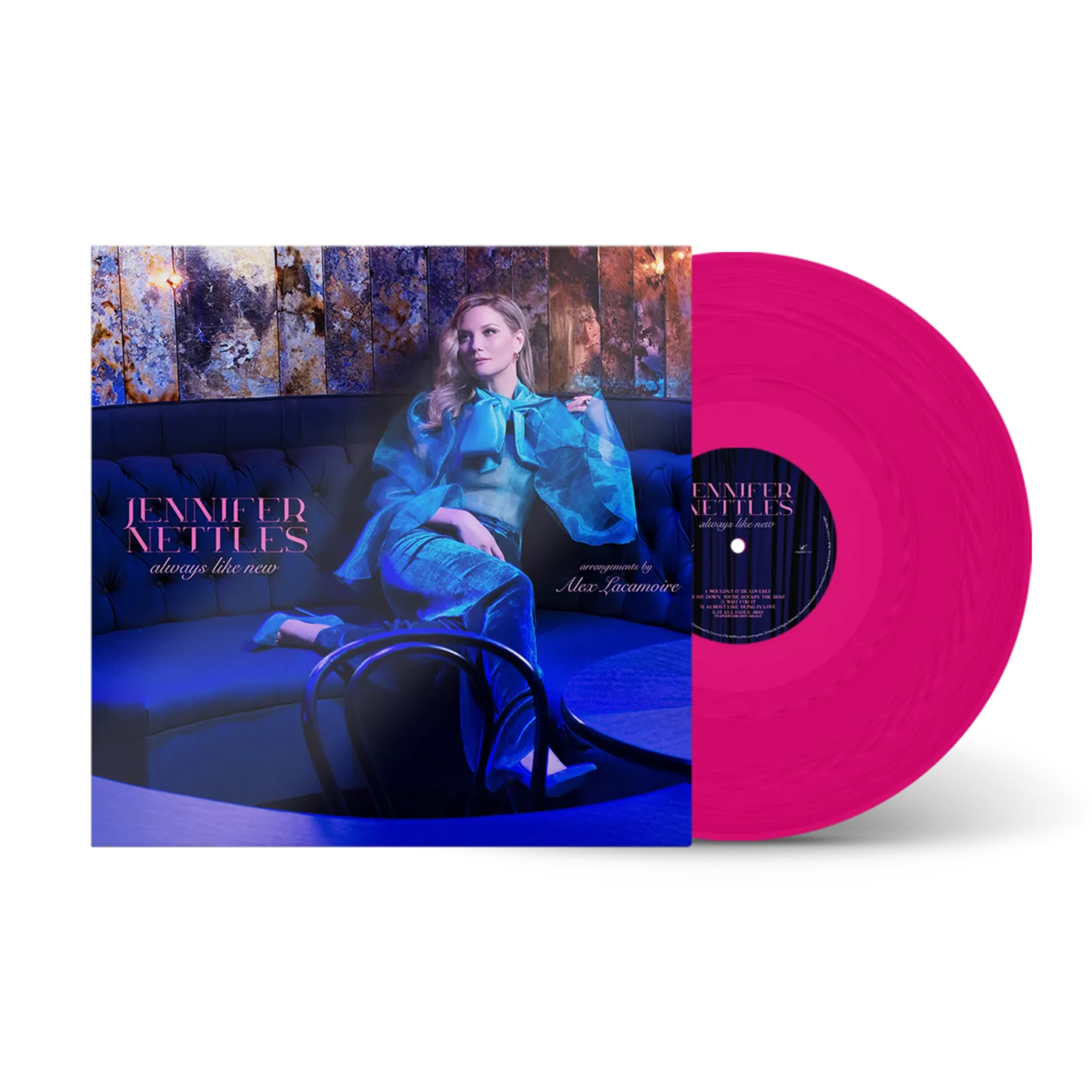 Jennifer Nettles Always Like New Limited Edition SIGNED or UNSIGNED Hot Pink Vinyl (500 for the World)
