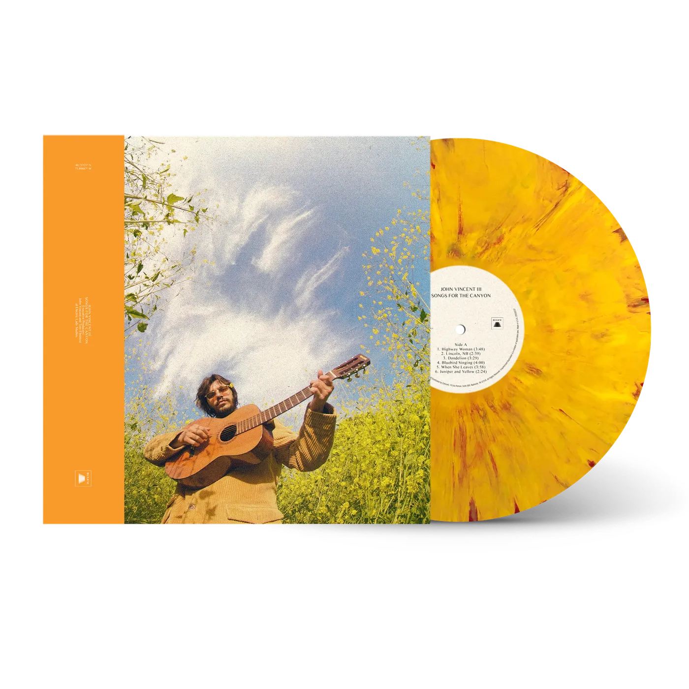 John Vincent III Songs For The Canyon Fans First Sunshine & Pain Vinyl
