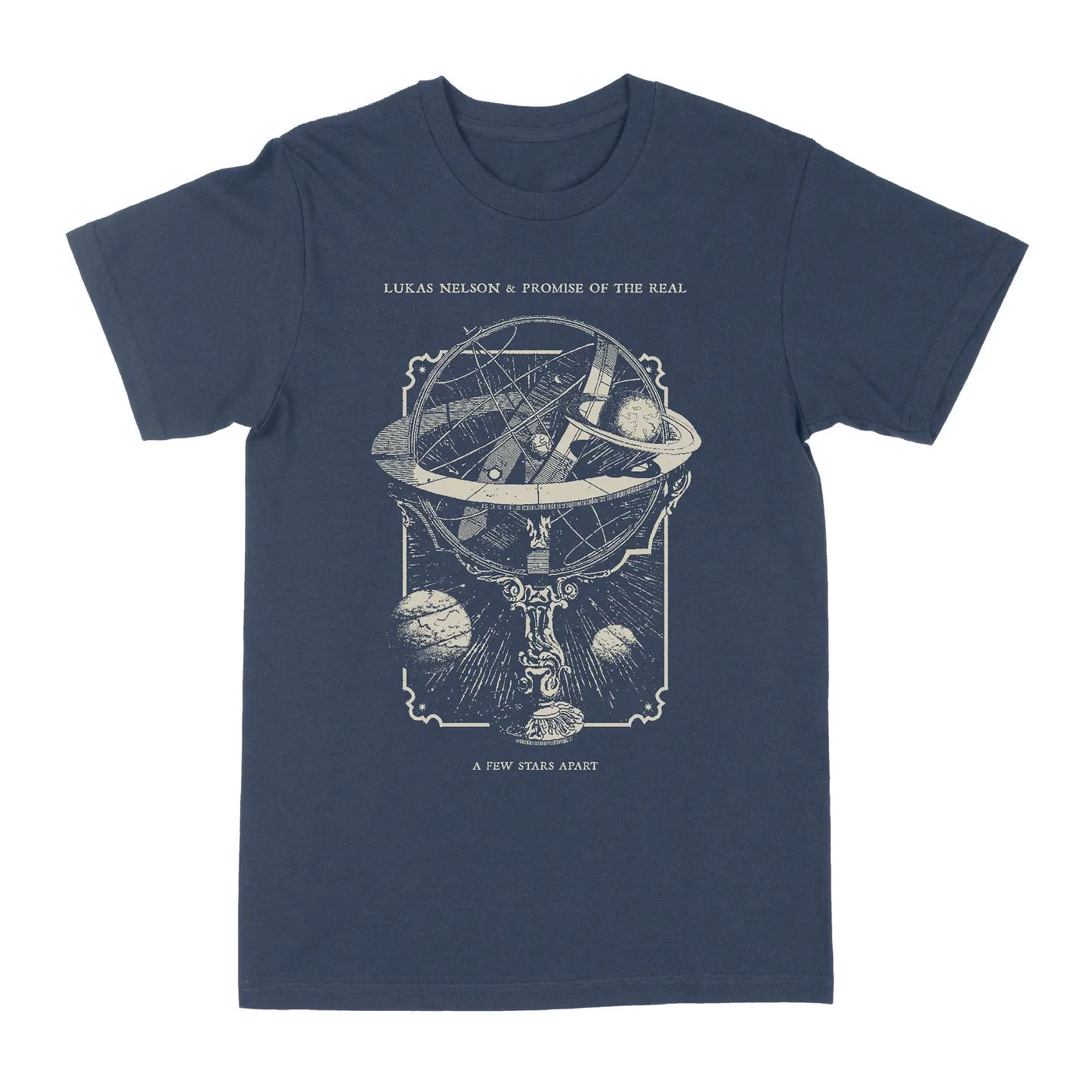 Lukas Nelson and Promise of the Real A Few Stars Apart Navy Blue T-Shirt
