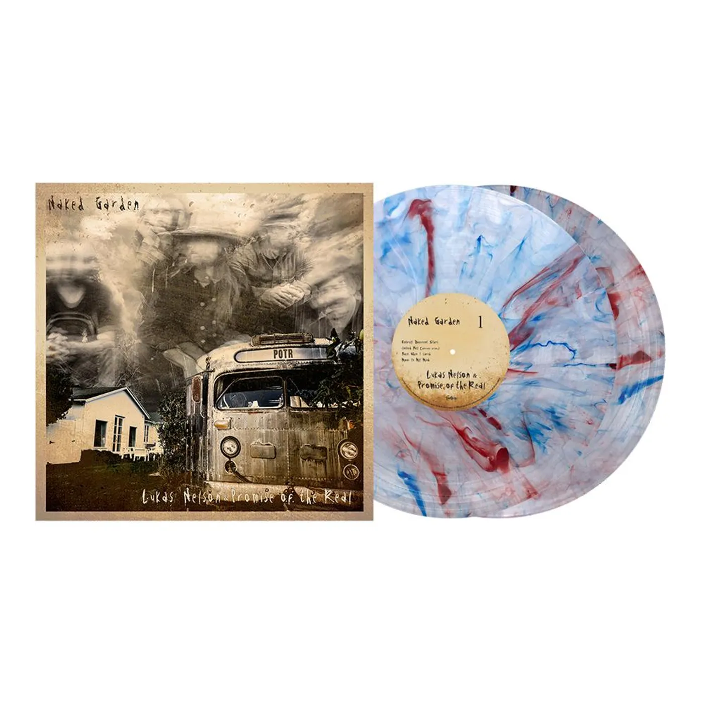 Lukas Nelson and Promise of the Real Naked Garden America Marble Vinyl