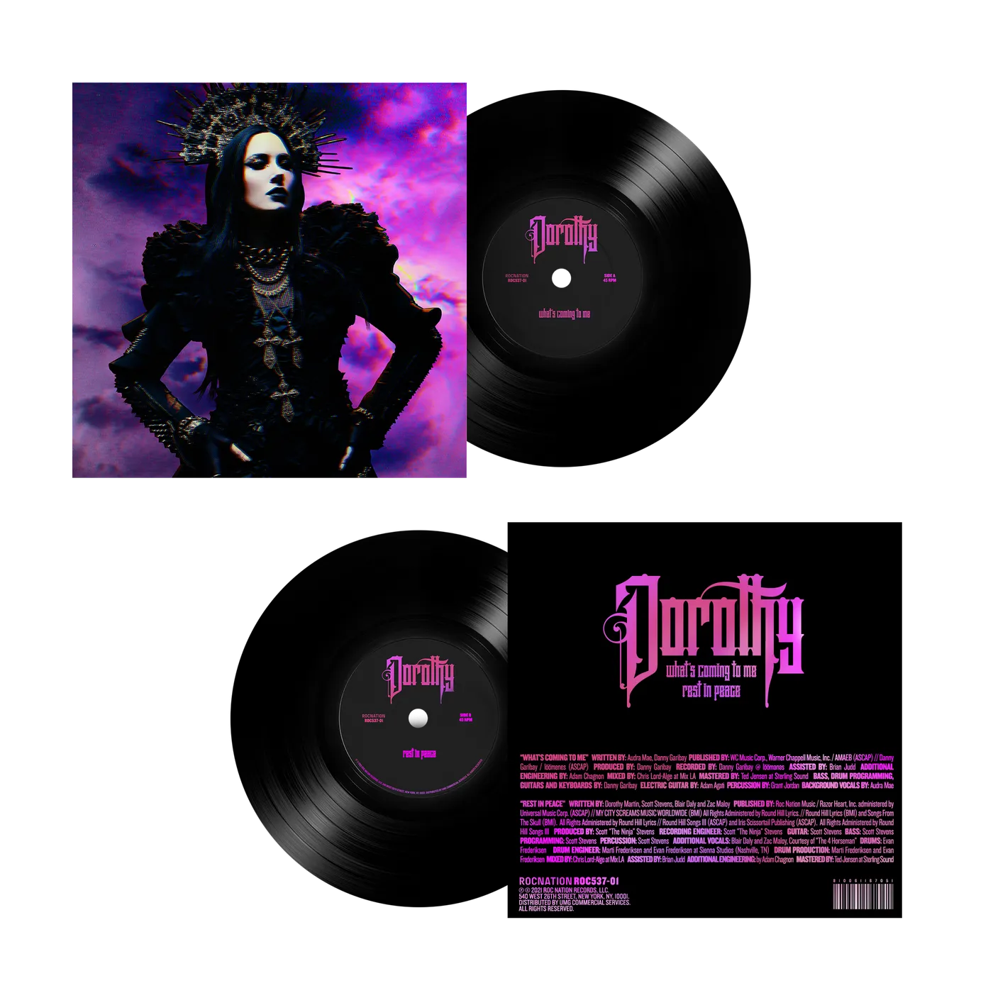 Dorothy 7" Vinyl-What's Coming To Me/Rest In Peace
