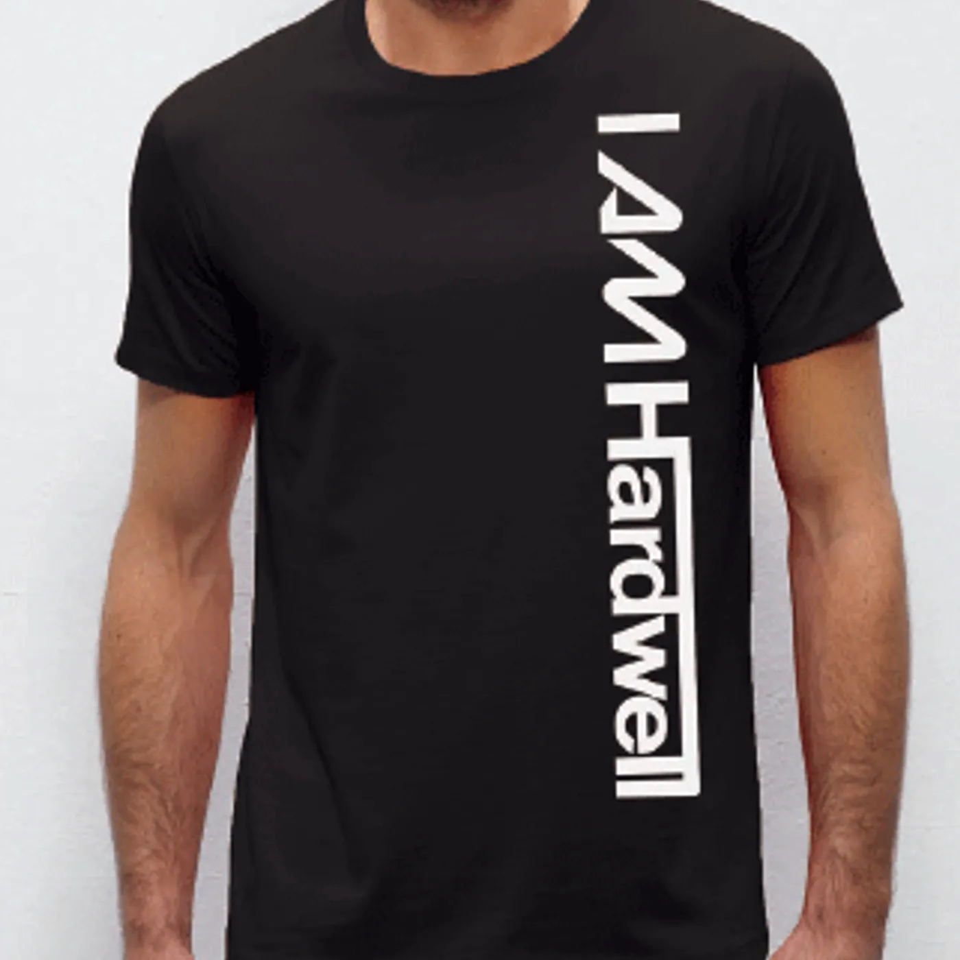 Hardwell Logo Vertical Black Tshirt