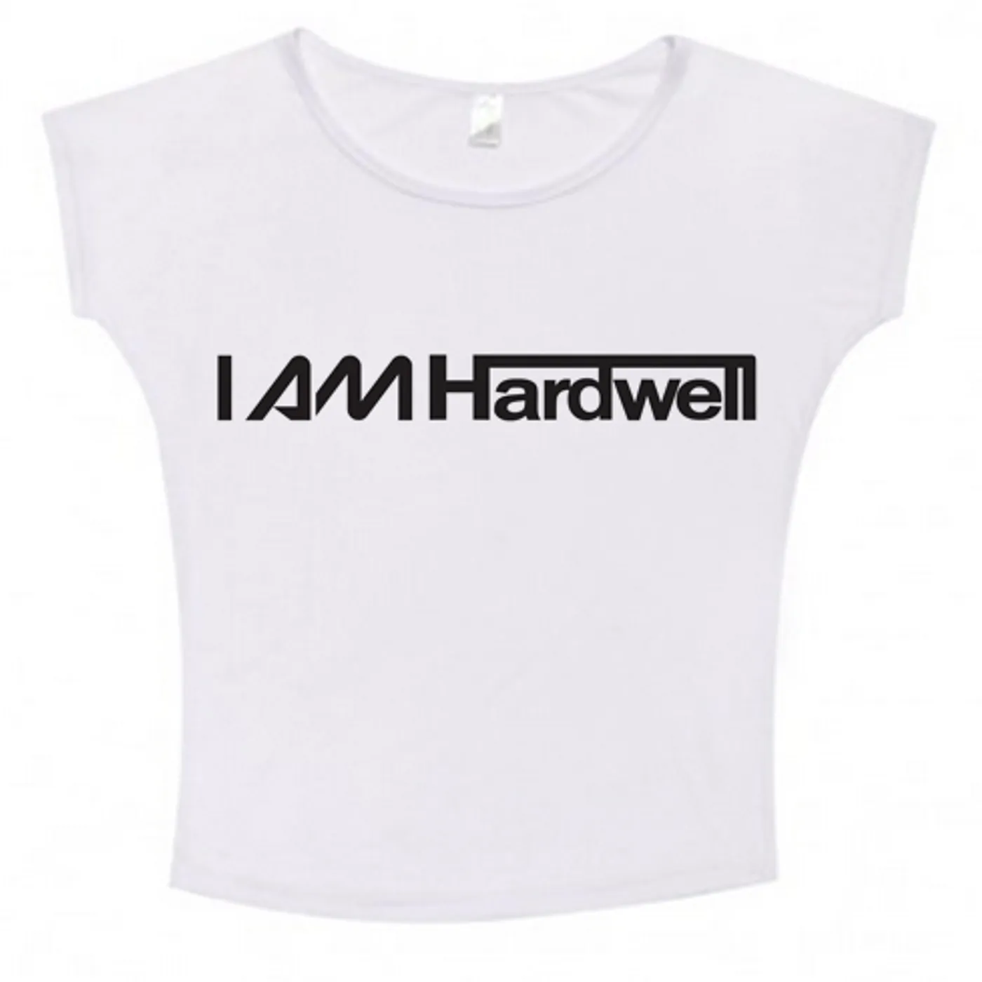 Hardwell Logo Horizontal Batwing Girls White Tshirt