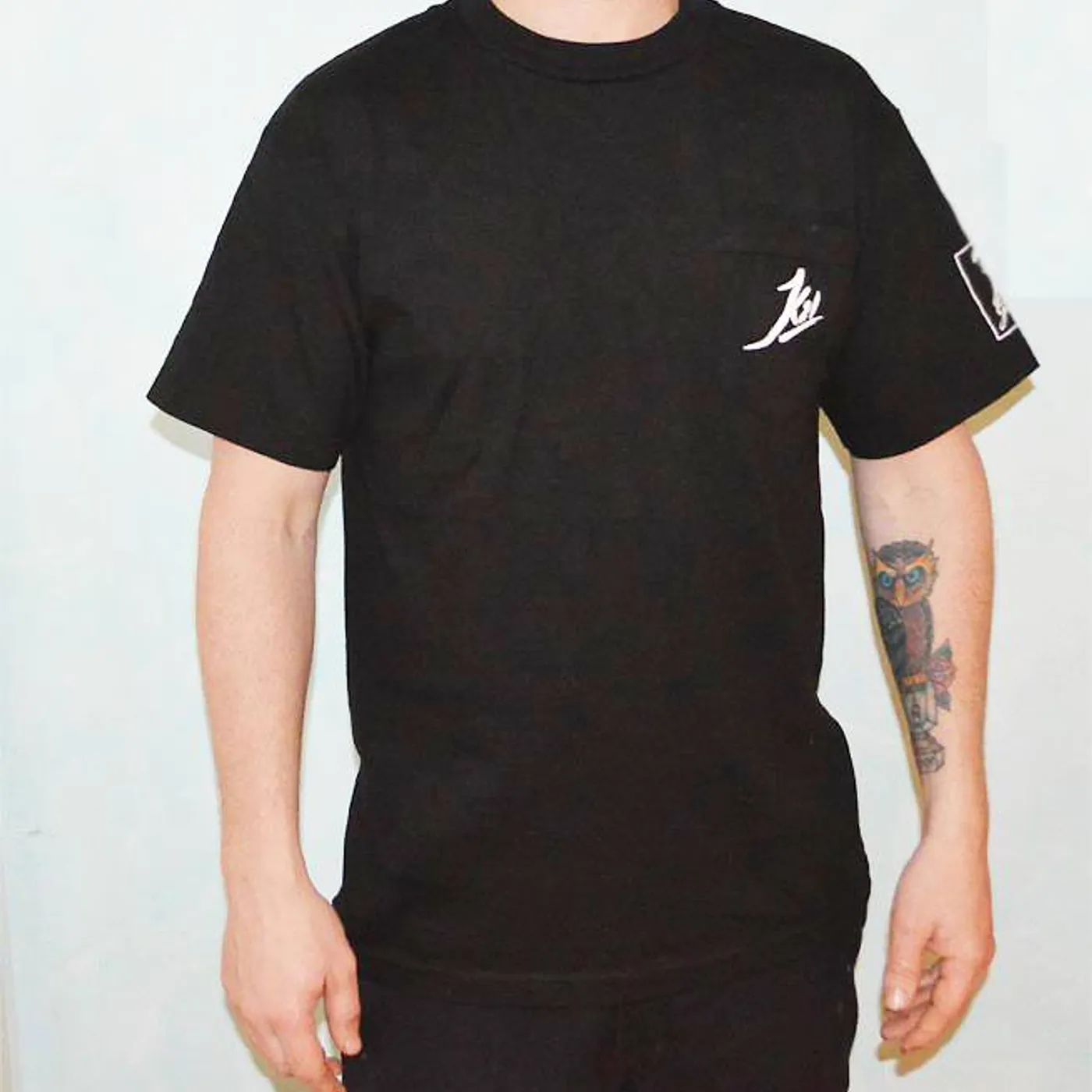 K21 One Man Army Pocket Print Black Tee